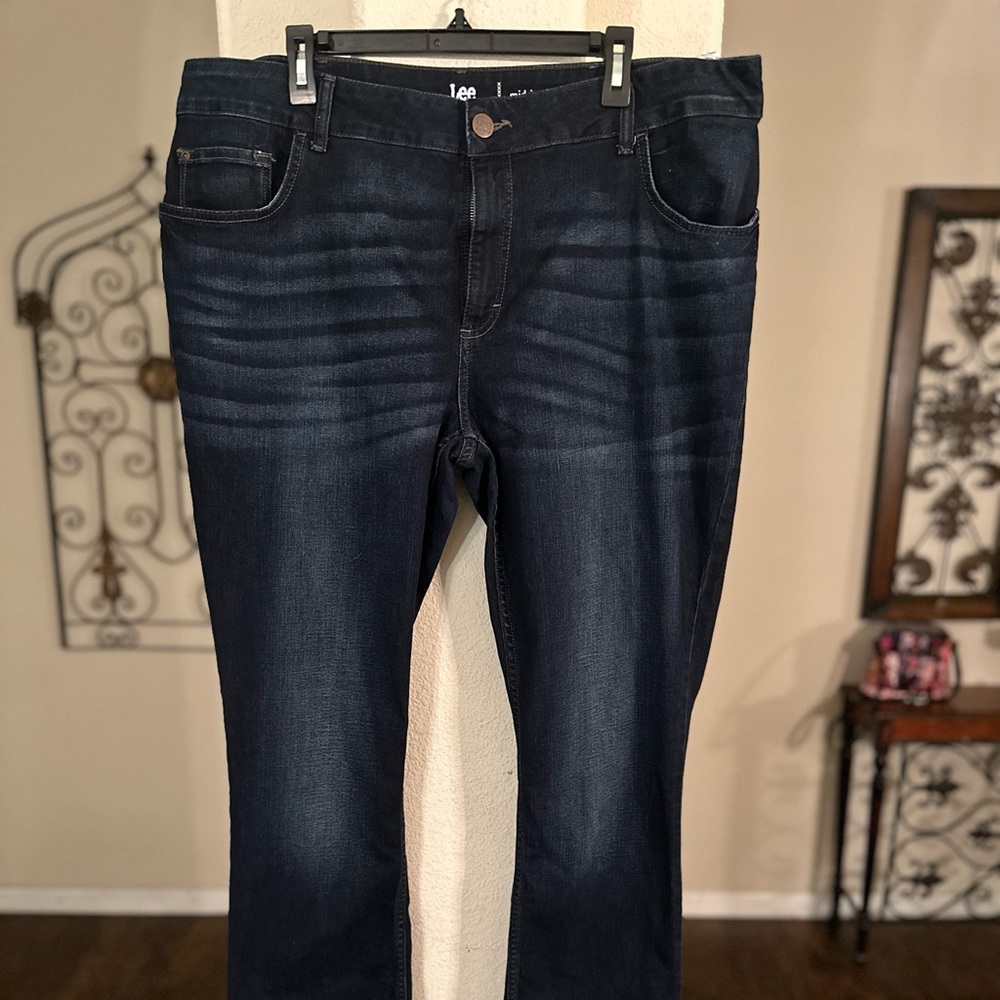Dark blue jeans